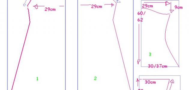 بترونات خياطة للمبتدئين - ورق مفصل باشكال الملابس 12439 2